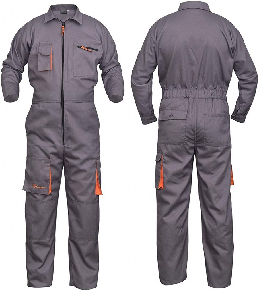 Coveralls decorated with your custom logo - WorkwearToronto.com - Heat Transfer - Screen Printing - Embroidery - Black